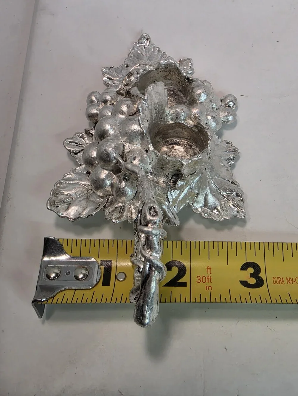 Arthur Court Grapes Chamber Double  Candle Stick Holder Signed 1998